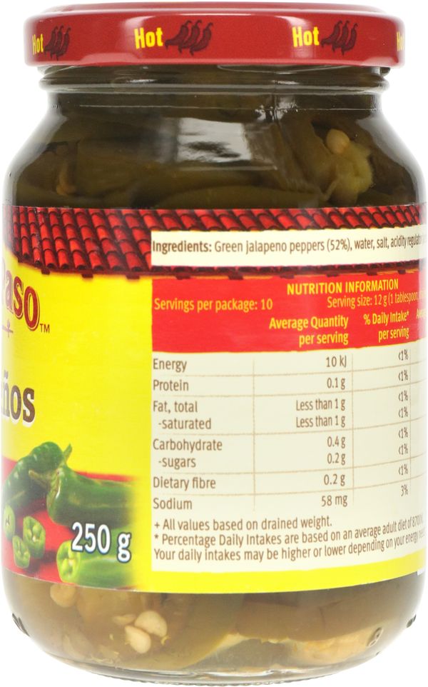 OEP Pickled Sliced Jalapenos 250g